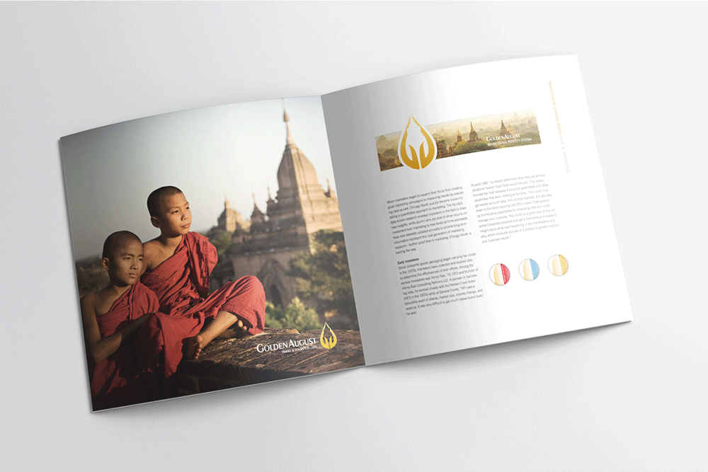 缅甸金八月旅游VI设计案例展示图片五